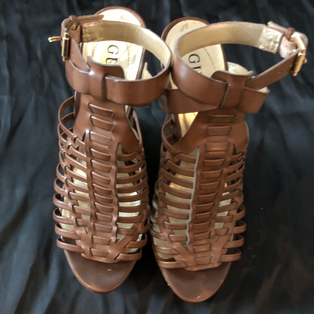 Guess wedge sandals 4” heel